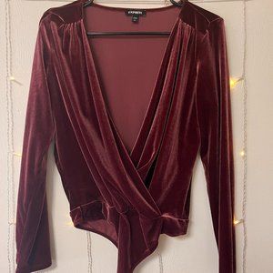 Express Velour Bodysuit